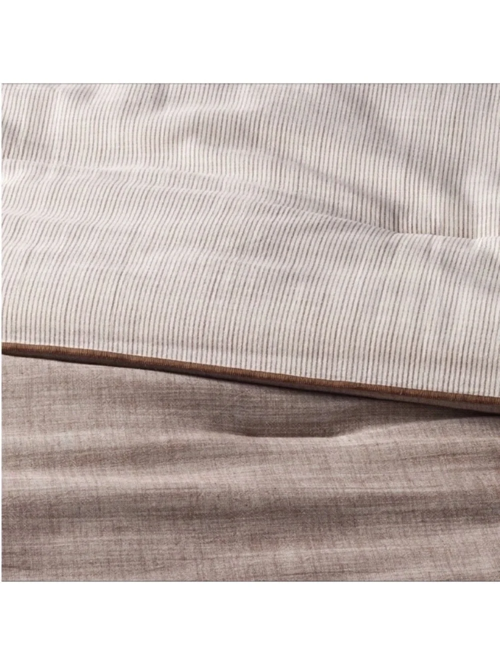 NWT 3pc Full/Queen Reversible Comforter Set Brown - Hearth & Hand with Magnolia